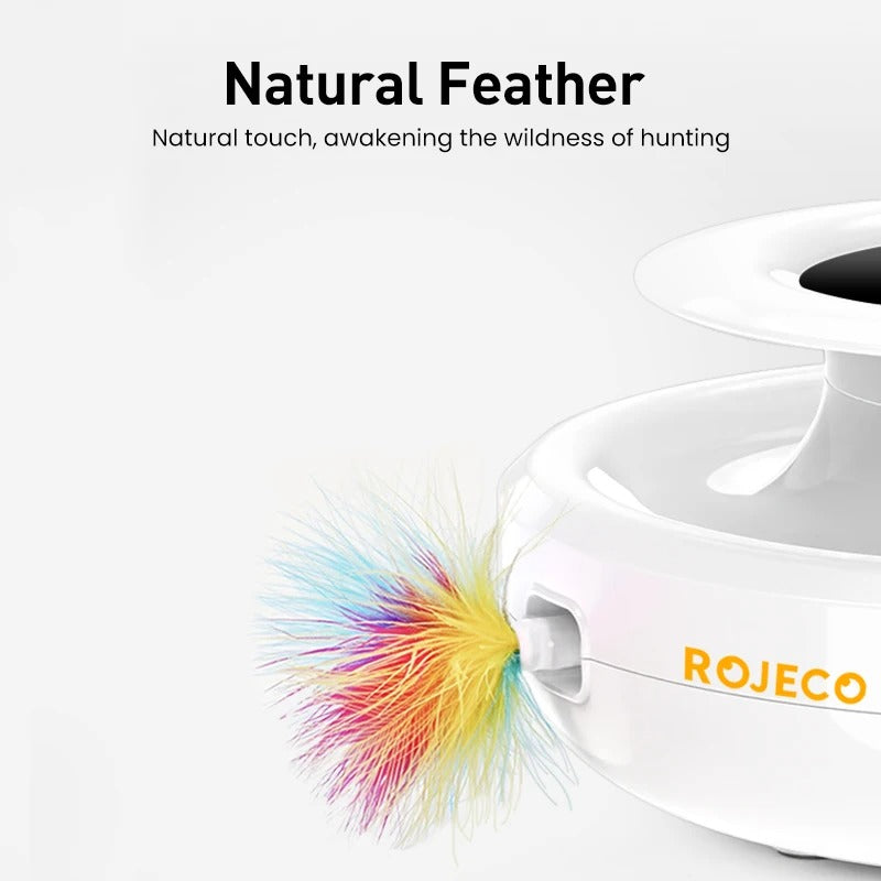 2-in-1 Automatic Feather Ball Interactive Cat and Dog Toy