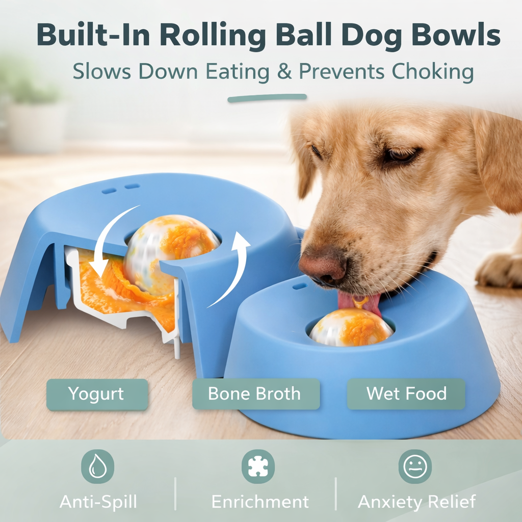 Interactive Lick Treat Dog Bowl