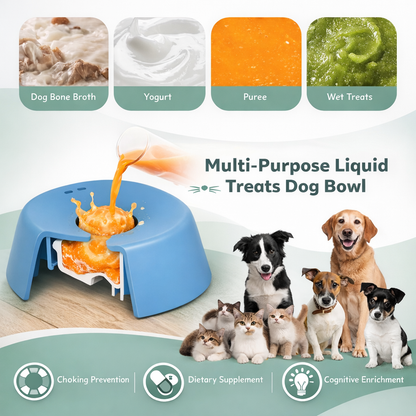 Interactive Lick Treat Dog Bowl