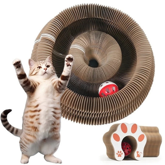 Interactive Accordion Cat Scratcher