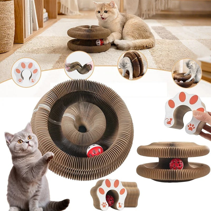 Interactive Accordion Cat Scratcher