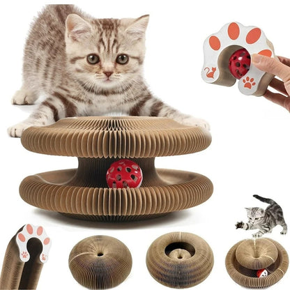 Interactive Accordion Cat Scratcher