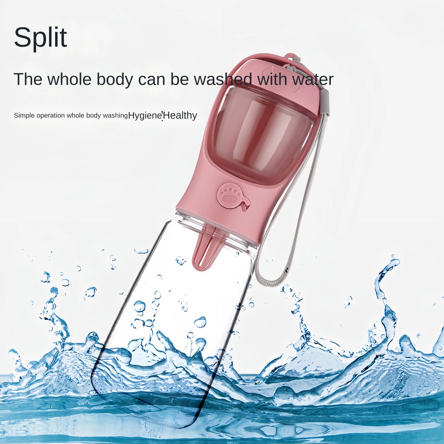 2-in-1 Pet Travel Feeder Bottle