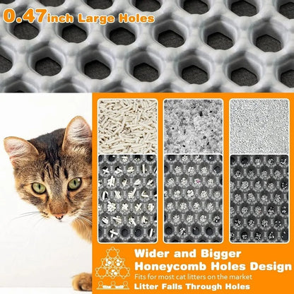 Double-Layer Cat Litter Mat