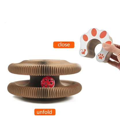 Interactive Accordion Cat Scratcher